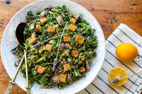 Vegan Kale Cesar Salad