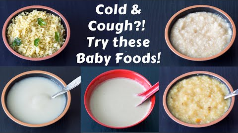 BEST Baby Foods for Cold, Cough & Fever | Easy to Digest Foods when Babies Fall Sick
