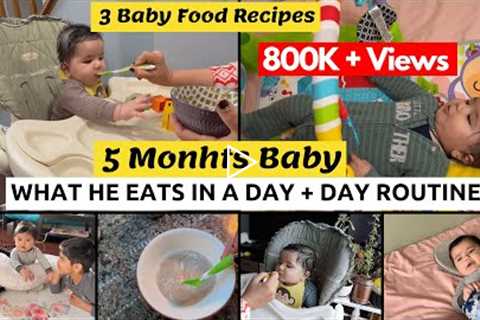 What My 5 Months Old Baby Eat in a Day~ 5-6 Months Baby's First Food + Baby Routine~Real Homemaking