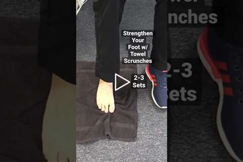 Plantar fasciitis?  Strengthen foot muscles with this simple exercise. #plantarfascitis #heelpain