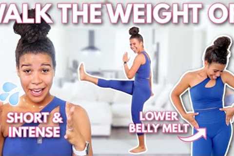 20 Min INTENSE Standing Lower Belly Fat Workout | Low Impact | growwithjo