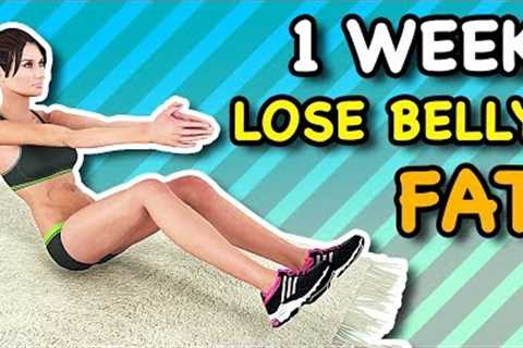 1 Week Lose Belly Fat At Home