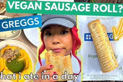 CHEAPEST Takeout Vegan Meal in UK?! GREGGS VEGAN TASTE TEST / Vegan What I Ate in a Day VLOG