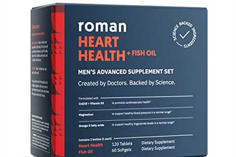 Roman Heart Health | Men's Daily Nutritional Supplement for Cardiovascular Support, Features..