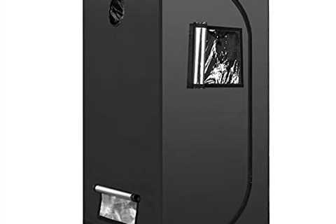 iPower 32 x 32 x 63 Grow Tent Indoor Plant Thick Mylar Reflective Hydroponic System with Floor Tray,..