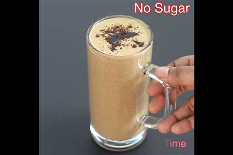 Oats Coffee Smoothie Recipe – No Milk – No Sugar #shorts