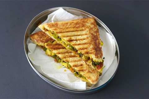 Veg Sandwich Recipe For Weight Loss – No Cheese/No Mayo – Healthy Sandwich – Vegetable Sandwich