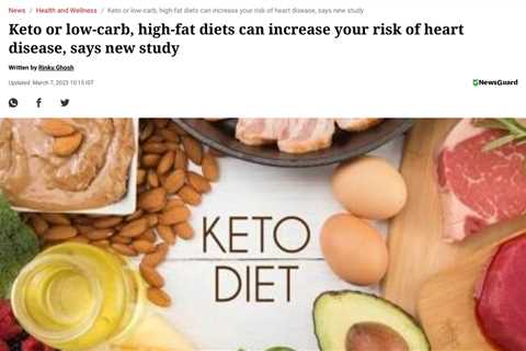 High-Fat, Low-Carb Diet Linked to Higher Risk of Heart Disease: Study