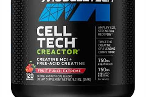 Creatine Powder | MuscleTech Cell-Tech Creactor | Creatine HCl Formula | Muscle Builder for Men ..