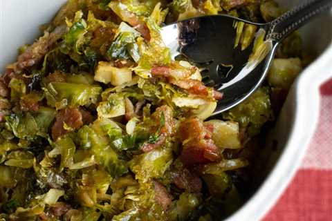 Shaved Brussels Sprouts with Bacon and Brown Sugar