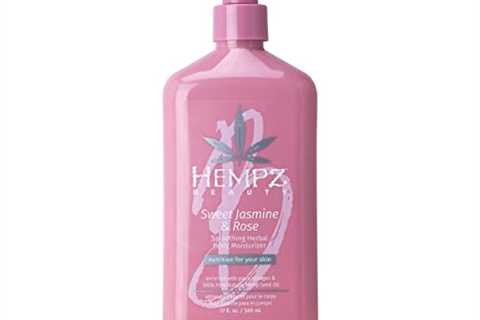 Hempz Sweet Jasmine  Rose Herbal Body Moisturizer for Women, 17 Fl. oz. - Moisturizing Body Lotion..