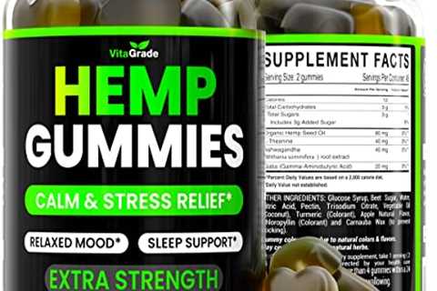Hemp Gummies – Extra Strength – Promotes Sleep & Calm Mood – Gummy for for Anxiety and Stress..