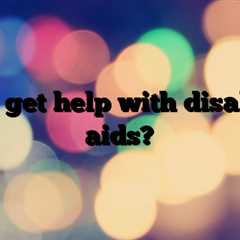Can i get help with disability aids?