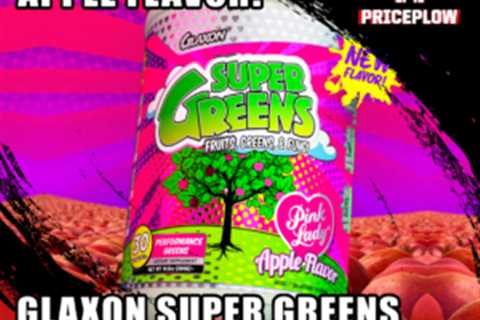 Glaxon Super Greens Pink Lady Apple Flavor with Real Apple Extract!