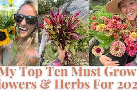My TOP TEN MUST grow Flowers & Herbs for 2023