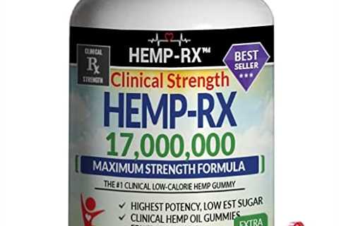 Hemp Gummies - Low-Calorie - 120 Count, 17,000,000 - Made in USA - Concentrated Clinical Strength..