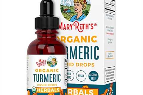 Turmeric Curcumin Liquid Drops by MaryRuth's | Sugar Free | USDA Organic | Organic Turmeric..