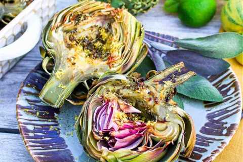 Lemon Herb Grilled Artichokes