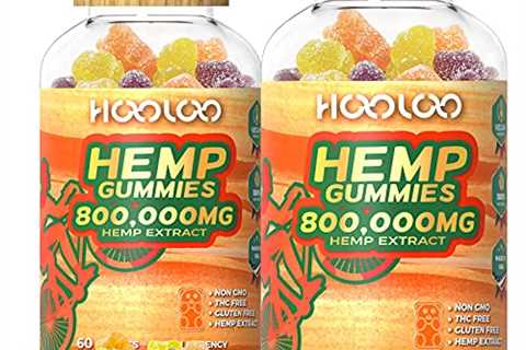 HOOLOO Hemp Gummies, 800,000MG Vegan Hemp Gummy Bears for Relaxing, Sleep Better, Reduce Stress..