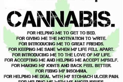 Thank you #Cannabis !  Thank you for all you do for me & all the others…