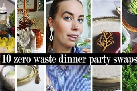 10 eco swaps for zero waste dinner parties // sustainable fine dining tips