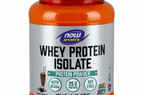 Chocolate Whey Protein Isolate, 1.8 Lb by Now Foods (Pack of 6)