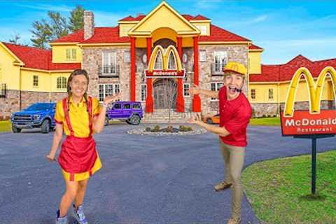 I Opened a Real McDonalds in my NEW HOUSE!!