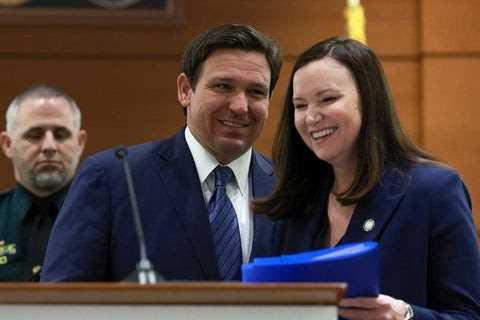 Florida Attorney General Ashley Moody, a DeSantis ally, wants to stop pot legalization from going..