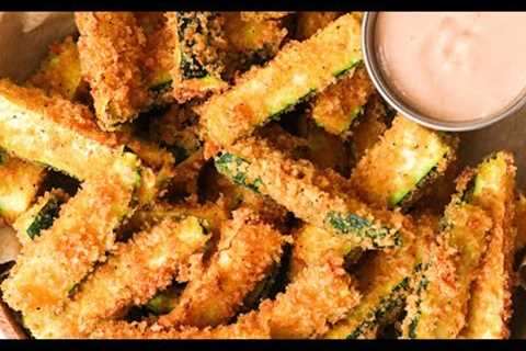Zucchini Fries in the Air Fryer (Paleo, Whole30, Keto)