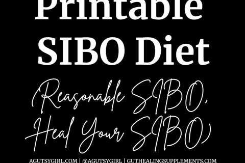 Printable SIBO Diet (Reasonable SIBO, Heal Your SIBO)