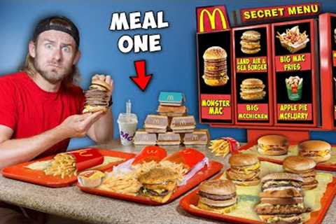 I Finished EVERY Secret Menu Item At Fast Food Restaurants For 72 Hours