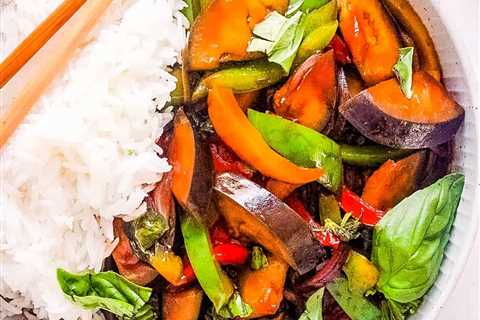 Thai Basil Eggplant Stir-Fry