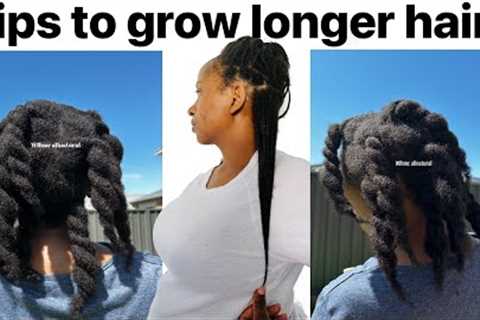 Top Tips to Grow Hair Fast & Retain Length on natural hair! How to grow natural hair longer..