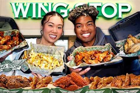 We Tried WINGSTOP for the First Time! (WINGS & FRIES MUKBANG)
