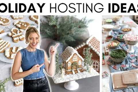 HOSTING A GINGERBREAD DECORATING PARTY || HOLIDAY PARTY TIPS & IDEAS || CHRISTMAS VLOG