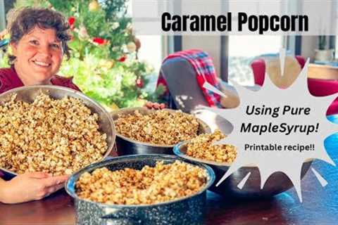 Old Fashioned Caramel Popcorn! No Corn Syrup!