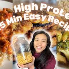 Vegan High Protein Easy 15 Minute Recipe Ideas | Chickpea Palooza! Plant Based Meal Prep