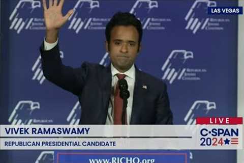 Vivek Ramaswamy Delivers Opening Speech at Republican Jewish Coalition’s Summit in Las Vegas, NV