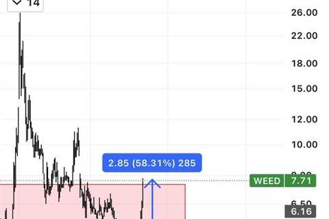 Everyone freaking out about Cannabis gaining.   But loaded them up since…