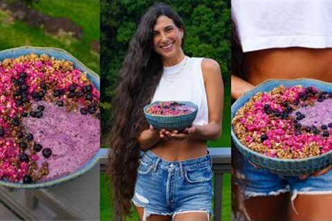 Raw Vegan Smoothie Bowl I Eat EVERYDAY 🫐🍌 Protein-Packed Recipe with Superfoods & Complete..