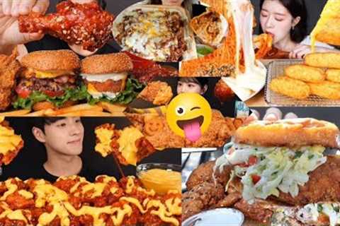 FOOD COMPILATION||BIG BITES FAST FOOD EXTREME EATING SOUNDS*MUKBANG ASMR COMPILATION*