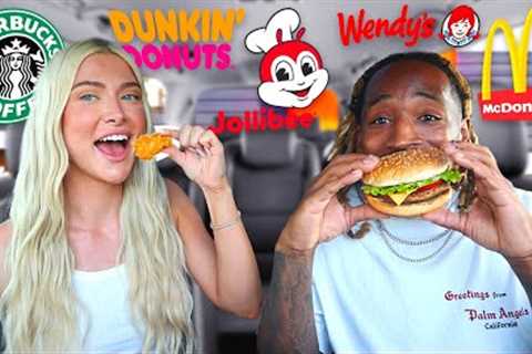 Eating The MOST POPULAR Food Items On Fast Food Restaurants Menus!