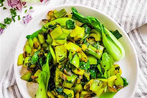 Indian Spiced Bok Choy