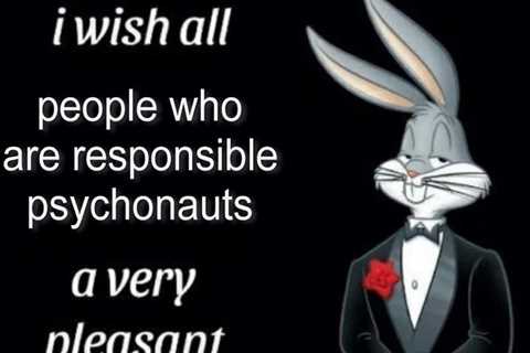 Shout-out to all the responsible psychonauts 🖖🐰 https://t.co/9ydqHKHmcM