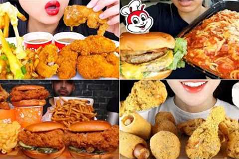 ASMR Fast Food Mukbang Compilation | Fast Food Asmr | Satisfying eating sounds 1