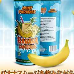 🍌バナナスムーージーーーにCBNをたっぷりトッピングしました❣️  0.8g入りキングサイズジョイントで満足感のある1本に！ 吸い終わって気づいた頃には心地よい