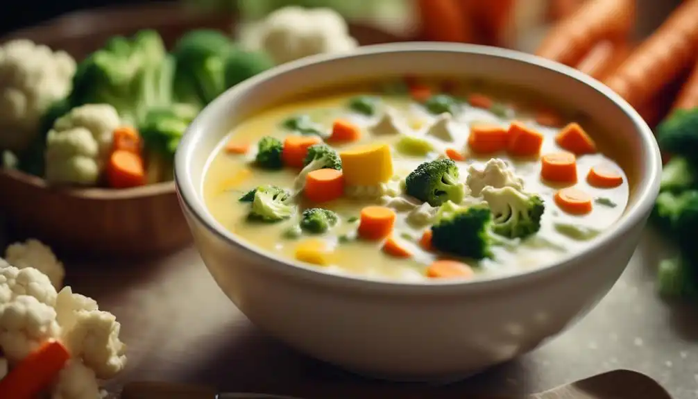 Low Carb Dixie Stampede Creamy Vegetable Soup Recipe