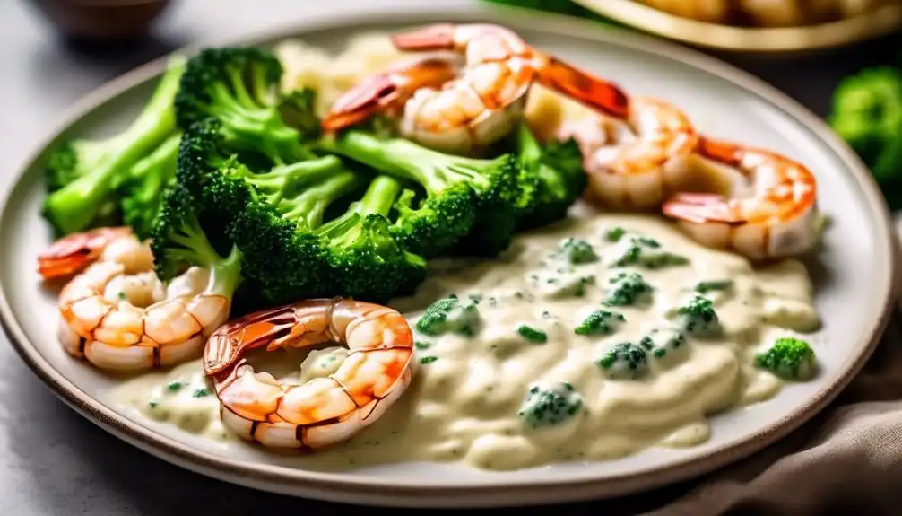 Low Carb Shrimp Broccoli Alfredo Recipe