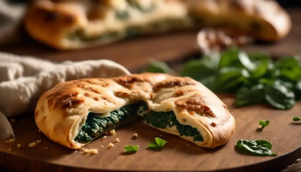 Low Carb Spinach Calzone Recipe