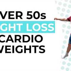 Over 50s Cardio And Weights Exercise To LOSE WEIGHT FAST At Home